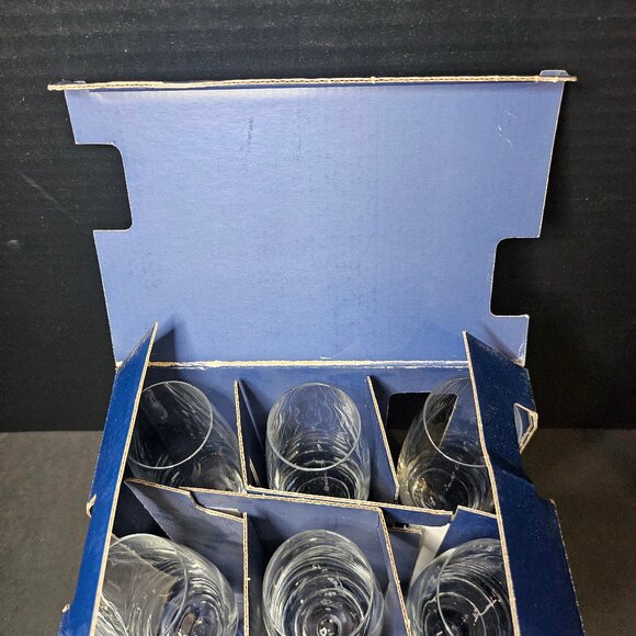 Krosno Poland Elegant Stemmed Flute Wine Champagne Glasses Set of 6 NIB - Picture 10 of 11